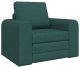 vidaXL Sofa Podłogowa 2 w 1 Ciemnozielona 98x71x83 cm Materiał 3