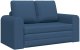 vidaXL Floor Sofa Bed 2 w 1 Niebieska 148x71x83 cm Tkanina 2