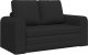 vidaXL Sofa na podłodze z funkcją łóżka 2w1 Czarna 148x71x83 cm Tkanina 2