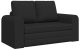 vidaXL Sofa na podłodze z funkcją łóżka 2w1 Czarna 148x71x83 cm Tkanina 3