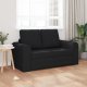 vidaXL Sofa na podłodze z funkcją łóżka 2w1 Czarna 148x71x83 cm Tkanina 5