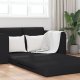 vidaXL Sofa na podłodze z funkcją łóżka 2w1 Czarna 148x71x83 cm Tkanina 6