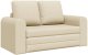 vidaXL Sofa rozkładana 2 w 1  Kremowa 148x71x83 cm Tkanina 2