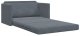 vidaXL Sofa łóżko 2 w 1 Ciemnoszary 124x204x61 cm Welur 6