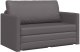 vidaXL Sofa na podłodze 2 w 1  Szara 124x71x78 cm Sztuczna skóra 2