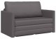 vidaXL Sofa na podłodze 2 w 1  Szara 124x71x78 cm Sztuczna skóra 3