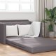 vidaXL Sofa na podłodze 2 w 1  Szara 124x71x78 cm Sztuczna skóra 6