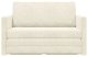 vidaXL Sofa na podłogę z funkcją łóżka 2 w 1  Kremowa 124x204x61 cm Welur 7