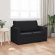 vidaXL Sofa na podłogę Łóżko 2w1 Czarna 124x71x78 cm Sztuczna skóra 5
