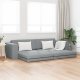 vidaXL Sofa łóżko 2 w 1 jasnoszare 245x150x60.5 cm Tkanina 1