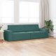 vidaXL Sofa Łóżko 2-w-1 Ciemnozielona 245x150x60.5 cm Tkanina 5