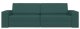 vidaXL Sofa Łóżko 2-w-1 Ciemnozielona 245x150x60.5 cm Tkanina 7
