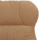 vidaXL Fotel relaksacyjny w beżowej, kręconej tkaninie 7