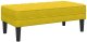 vidaXL ławka  Żółta 113x57x39 cm Aksamit 6