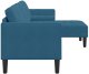 vidaXL Narożna Sofa Niebieska 173x131x67 cm Welniana 5