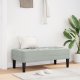 ławka vidaXL Jasnoszara 113 cm w welurze 1