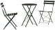vidaXL 3-częściowy składany zestaw bistro w ciemnozielonym kolorze ze stali (42002967) 2