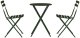 vidaXL 3-częściowy składany zestaw bistro w ciemnozielonym kolorze ze stali (42002967) 7