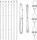 vidaXL Słupki ogrodzeniowe  7 szt. 32 mm 210 cm Stal ocynkowana 1