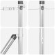vidaXL Słupki ogrodzeniowe  7 szt. 32 mm 210 cm Stal ocynkowana 6
