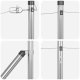 vidaXL Słupki ogrodzeniowe  z kolcem 7 szt. 32 mm 180 cm Stal galwanizowana 6