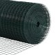 vidaXL Zielone ogrodzenie ze spawanych drutów 1,4x25 m Stal 9