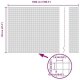 vidaXL Płot spawany Szary 1.2x50 m Stal 8