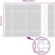 vidaXL Ogrodzenie z drutu spawanego Szare 0,6 x 100 m Stal 7