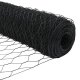 vidaXL Ogrodzenie w kształcie sześciokąta Szare 0.5x10 m Stal 9