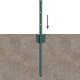 vidaXL Słupki ogrodzeniowe 11 szt U-Channel Zielony 40 cm Stal 6