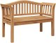 vidaXL Ławka ogrodowa 120x53.5x85 cm z drewna tekowego 2