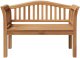 vidaXL Ławka ogrodowa 120x53.5x85 cm z drewna tekowego 5
