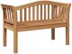 vidaXL Ławka ogrodowa 120x53.5x85 cm z drewna tekowego 7