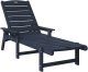 vidaXL Leżak Słoneczny Granatowy 53x162x98,5 cm HDPE 2