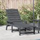 vidaXL Leżak Słoneczny Jasnoszary 53x162x98.5 cm HDPE 1