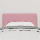vidaXL Wezgłowie Różowe z Kryształowymi Guzikami 80 cm Aksamitne 3