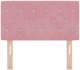 vidaXL Wezgłowie Różowe z Kryształowymi Guzikami 80 cm Aksamitne 4