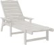 vidaXL Leżak Biały 53x162x98.5 cm HDPE 2