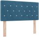 vidaXL wezgłowie z kryształowymi guzikami pikowane ciemnoniebieskie 100 cm aksamit 2