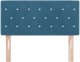 vidaXL wezgłowie z kryształowymi guzikami pikowane ciemnoniebieskie 100 cm aksamit 4