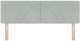 vidaXL Wezgłowie z kryształowymi guzikami pikowanymi jasnoszarym aksamitnym 140 cm 4