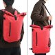 vidaXL Torba rowerowa  na bagażnik boczny 20 L Czerwona 31x13x58 cm 4