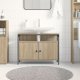 Szafka umywalkowa vidaXL Sonoma Oak 80x30x60 cm z drewna inżynieryjnego 5