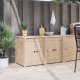 vidaXL Szafka kuchenna  106x55x64 cm z litego drewna sosnowego 1