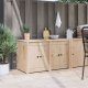 vidaXL Szafka kuchenna  106x55x64 cm z litego drewna sosnowego 4