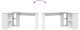 Biurko vidaXL Białe 140 cm x 60 cm 8