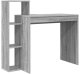 Biurko vidaXL Szare 100 cm x 40 cm 3