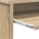 vidaXL Biurko komputerowe dębowe Sonoma dąb Sonoma MDF z fornirem dębowym 8