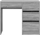 Biurko vidaXL Szare 100 cm x 50 cm 5