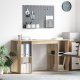 vidaXL Biurko Sonoma Oak Sonoma oak Drewno inżynieryjne 1